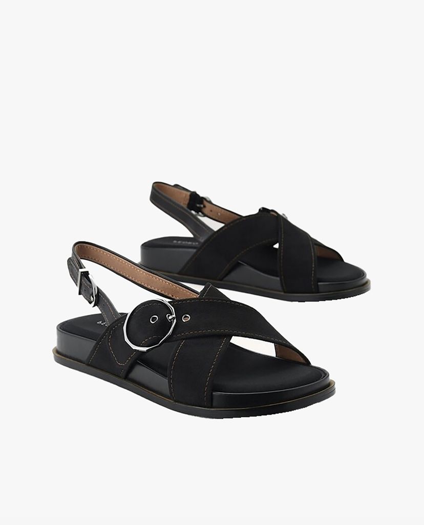 PEDRO - Giày sandal nữ phối quai đan chéo Platform Slingback