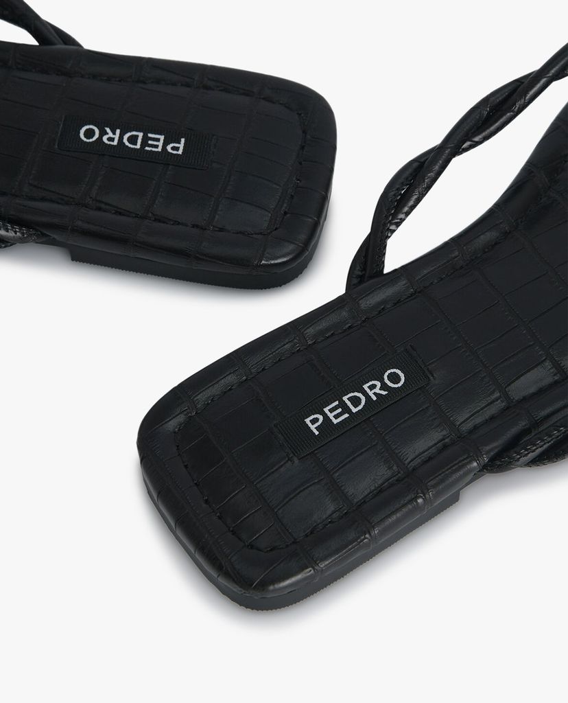 PEDRO - Dép nữ quai kẹp Croc Effect Thong