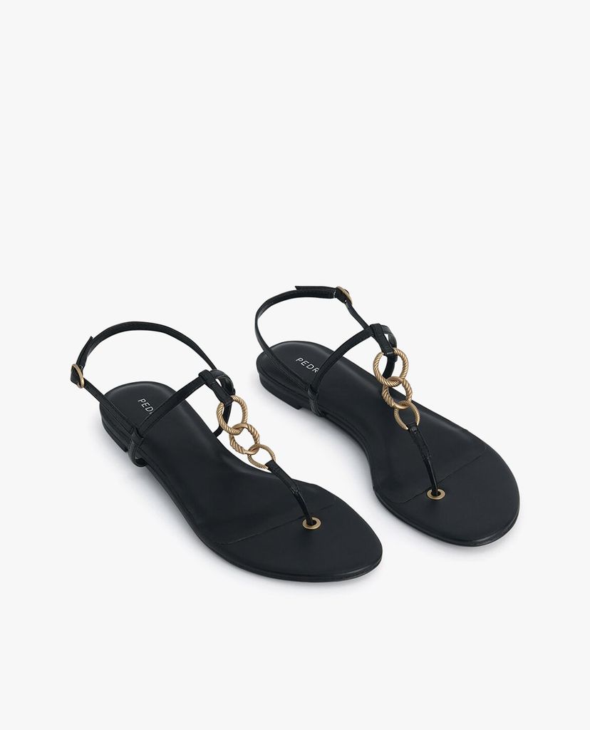 PEDRO - Giày sandals nữ quai kẹp Gold Links
