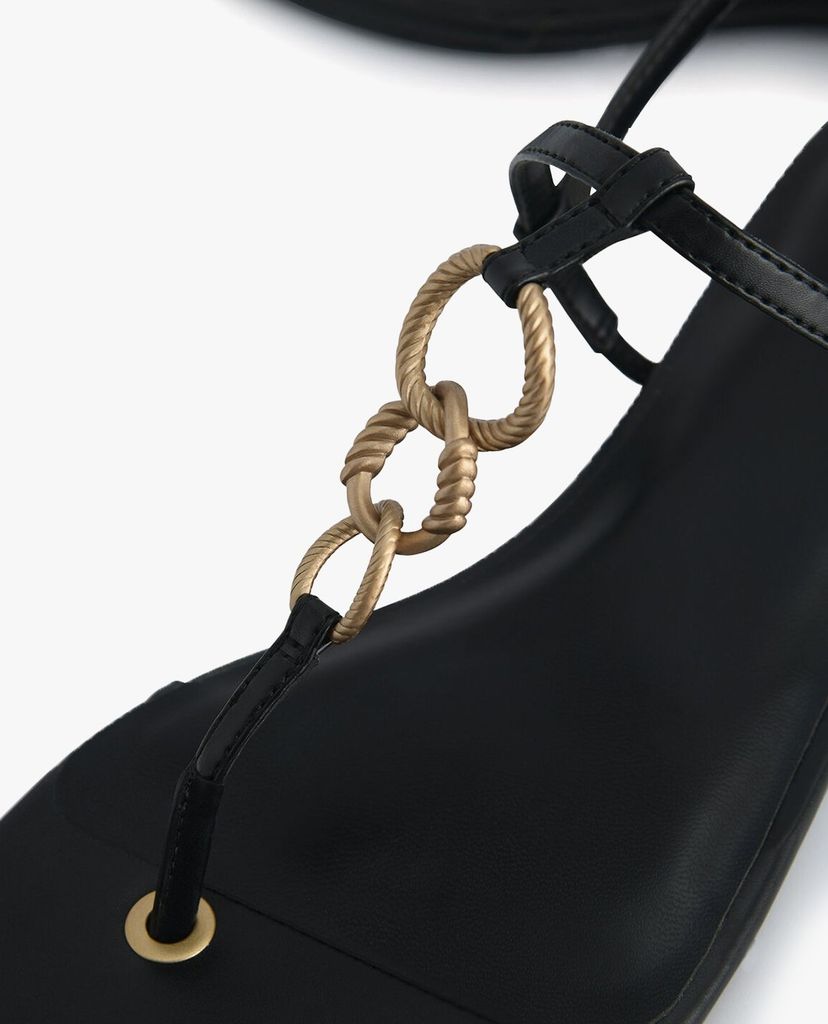 PEDRO - Giày sandals nữ quai kẹp Gold Links