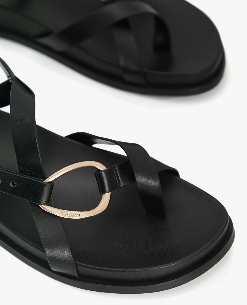 PEDRO - Giày sandals nữ xỏ ngón Metal Buckle
