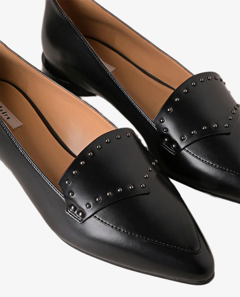 PEDRO - Giày đế bệt nữ mũi nhọn Studded Pointed