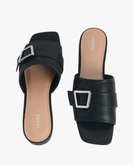 PEDRO - Giày sandals nữ quai ngang phối khóa thời trang