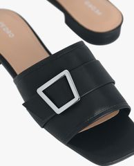 PEDRO - Giày sandals nữ quai ngang phối khóa thời trang