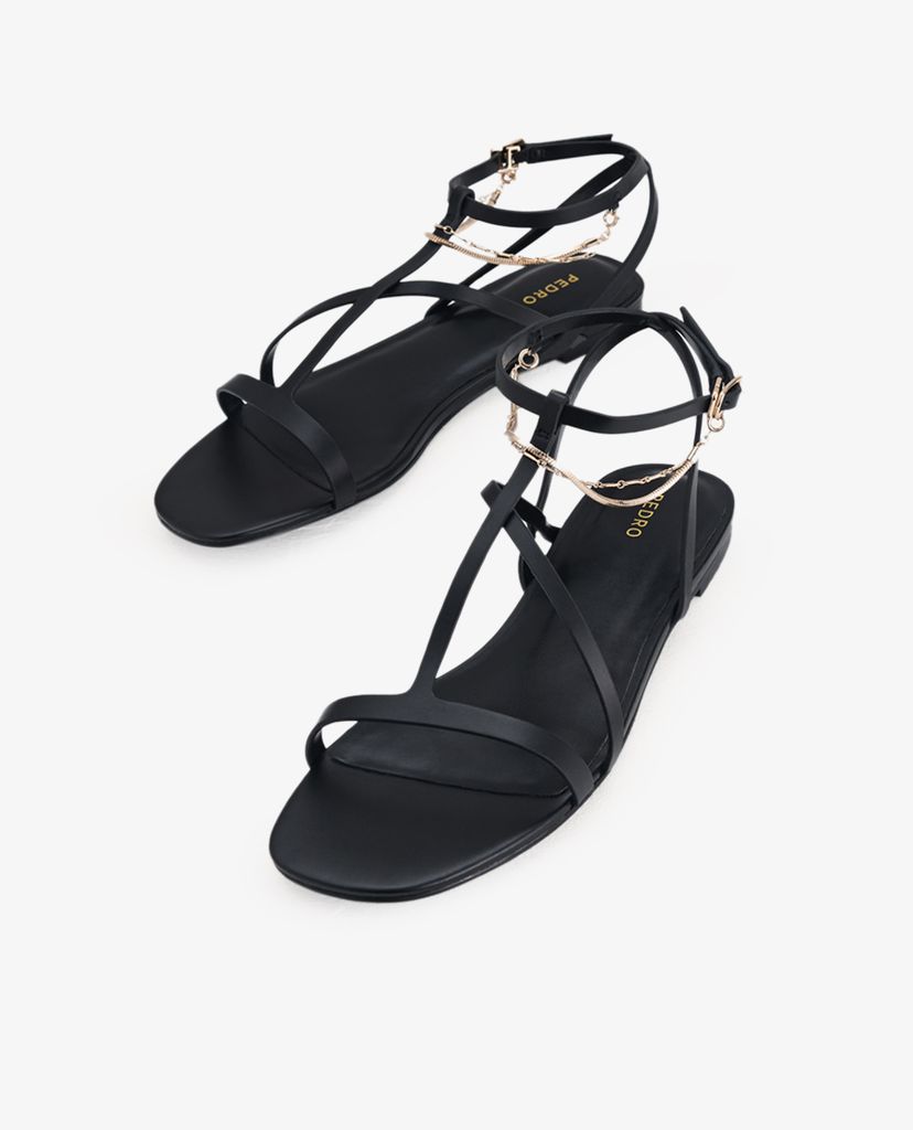 PEDRO - Giày sandal nữ Gold Chain Strappy