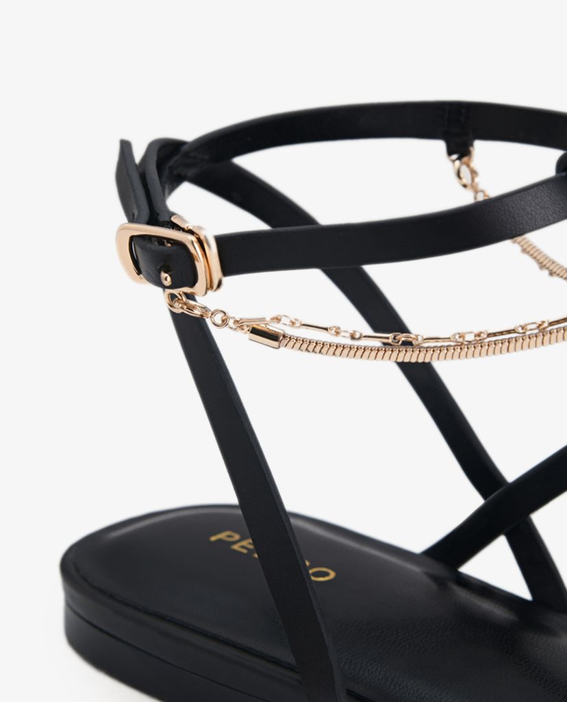 PEDRO - Giày sandal nữ Gold Chain Strappy