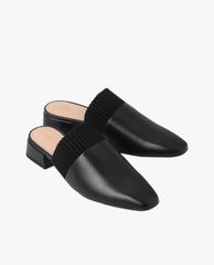 PEDRO - Giày mules nữ mũi nhọn Knitted Trimmed