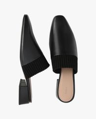 PEDRO - Giày mules nữ mũi nhọn Knitted Trimmed