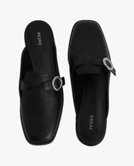 PEDRO - Giày đế bệt nữ mũi vuông Buckle Embellished