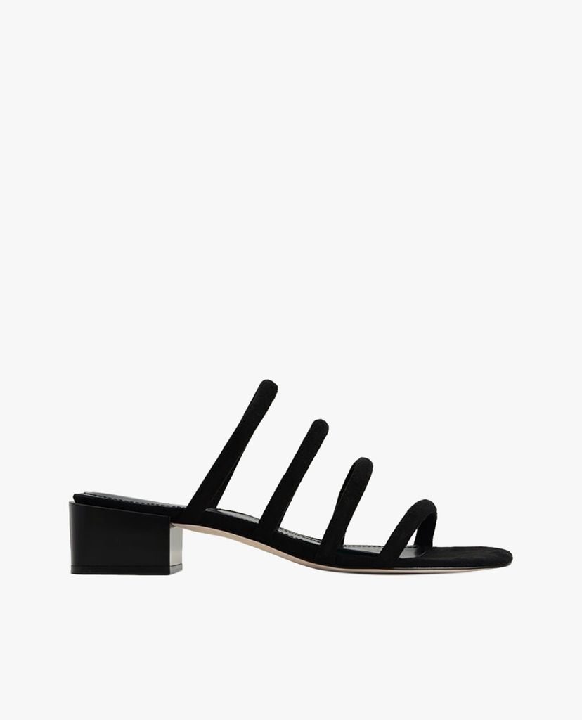 PEDRO - Giày cao gót hở mũi quai ngang Suede Strappy Mules
