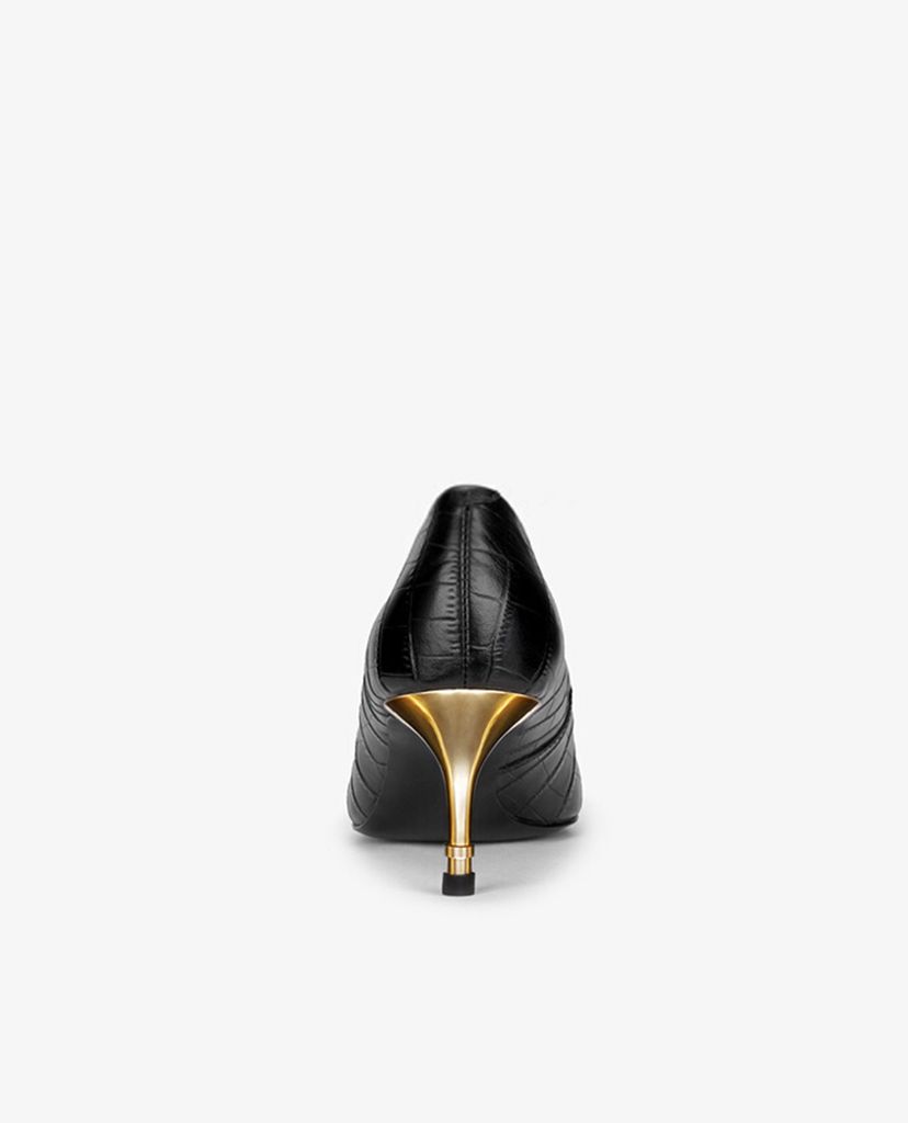 PEDRO - Giày cao gót mũi nhọn Croc Effect Leather