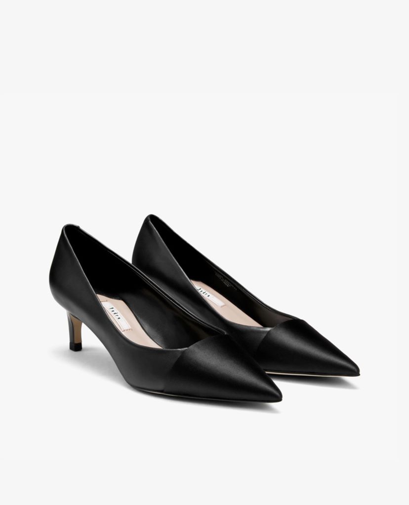 PEDRO - Giày cao gót mũi nhọn Leather Cap Toe