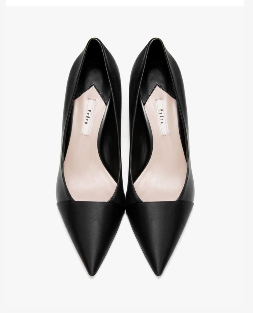 PEDRO - Giày cao gót mũi nhọn Leather Cap Toe