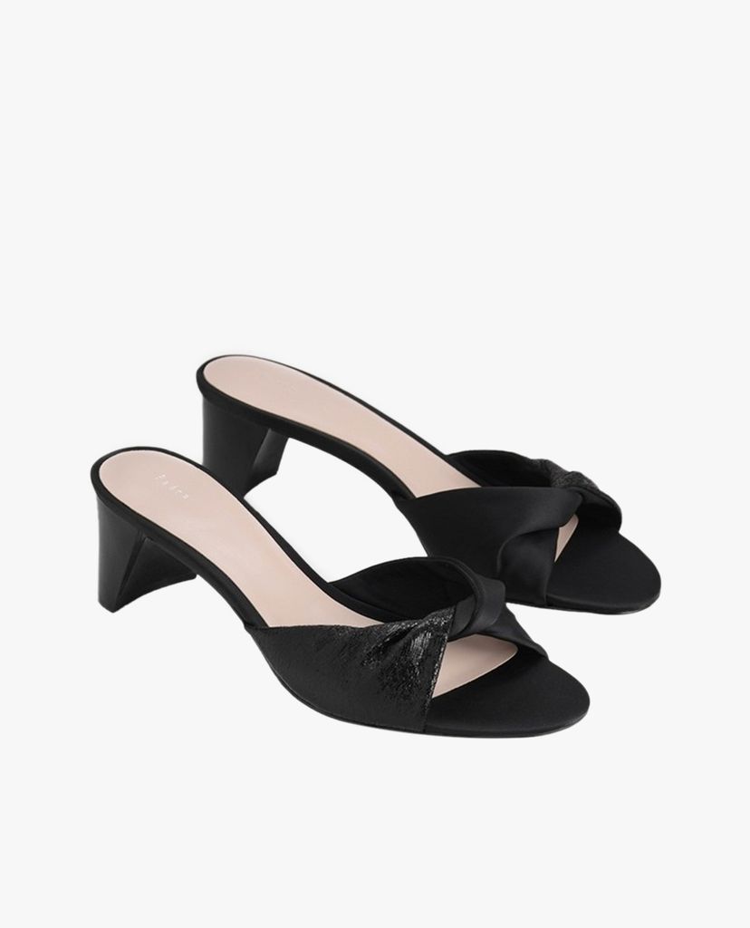 PEDRO - Giày cao gót hở mũi Metallic Soft Twist