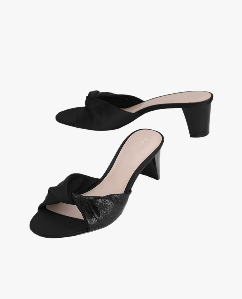 PEDRO - Giày cao gót hở mũi Metallic Soft Twist