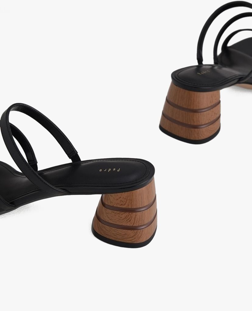 PEDRO - Giày cao gót quai ngang đế trụ Strappy