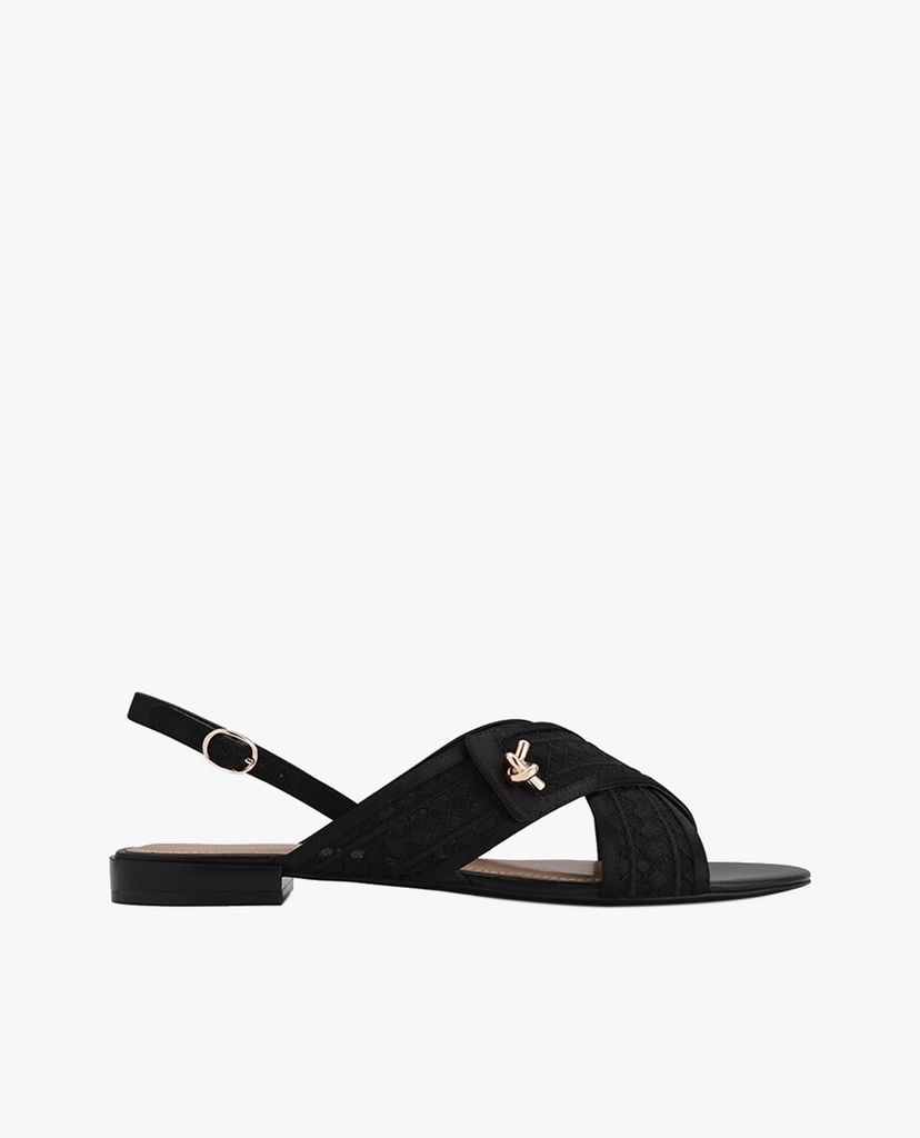 PEDRO - Giày sandal nữ quai chéo Mesh Slingback