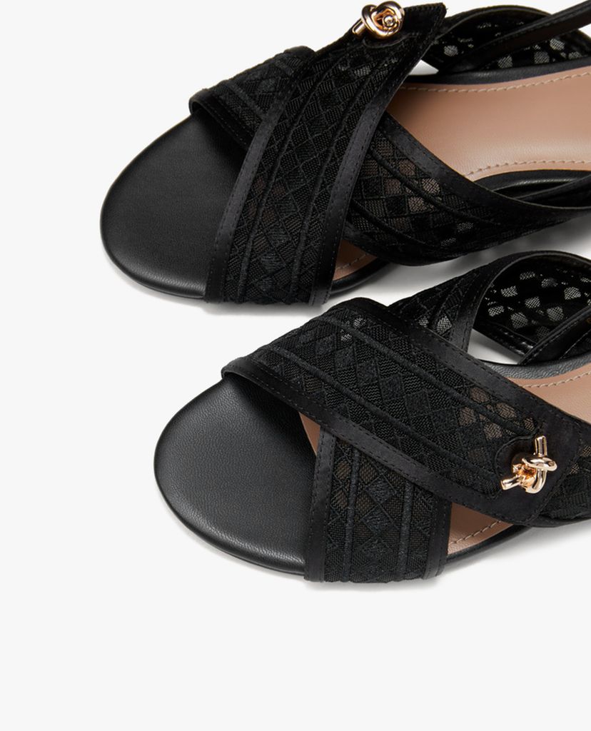 PEDRO - Giày sandal nữ quai chéo Mesh Slingback
