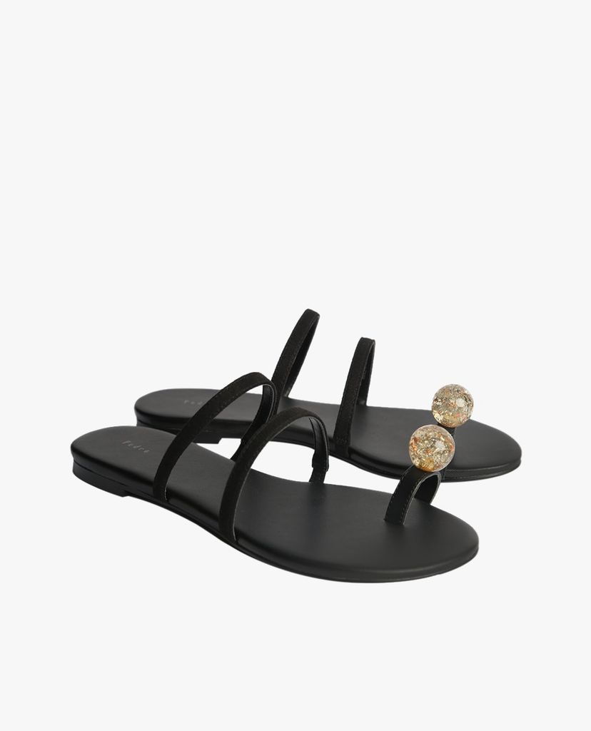 PEDRO - Giày sandals nữ quai ngang Embellished Toe-Ring