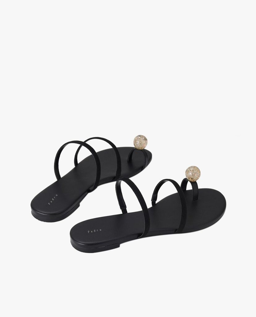 PEDRO - Giày sandals nữ quai ngang Embellished Toe-Ring