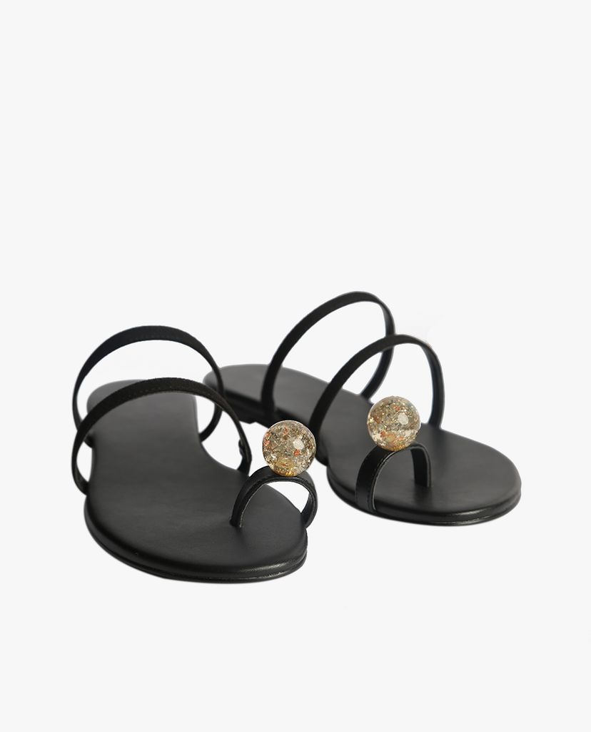 PEDRO - Giày sandals nữ quai ngang Embellished Toe-Ring