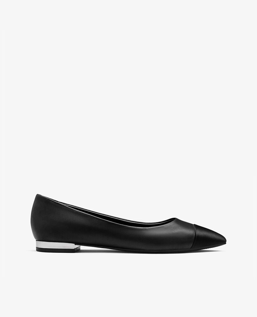 PEDRO - Giày đế bệt nữ mũi nhọn Leather Pointed Cap Toe