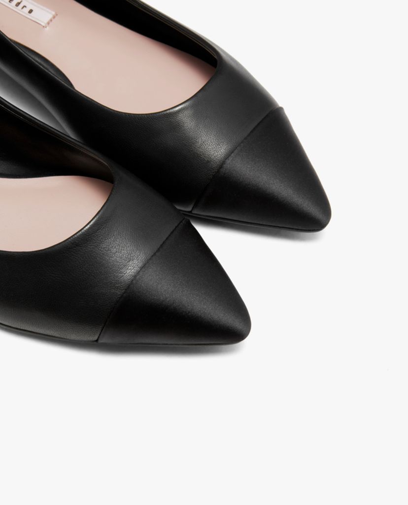 PEDRO - Giày đế bệt nữ mũi nhọn Leather Pointed Cap Toe