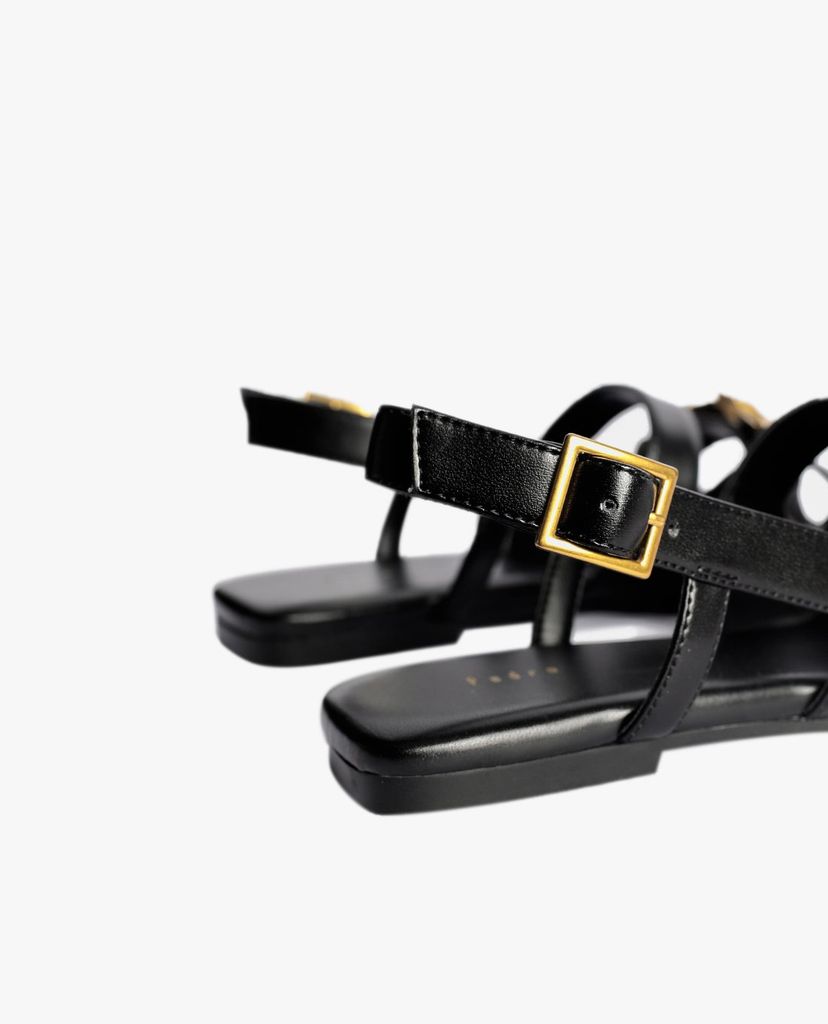 PEDRO - Giày sandal nữ quai ngang Gold Embellished