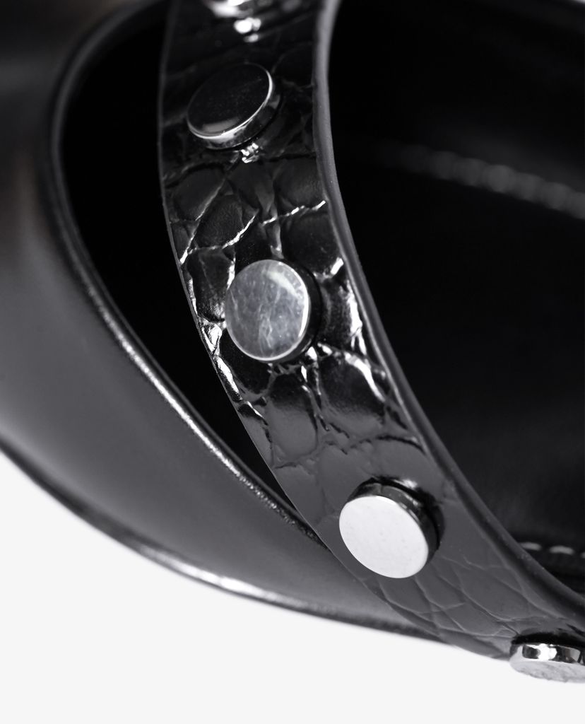 Giày sandals nữ mũi nhọn Asymmetric Mirror