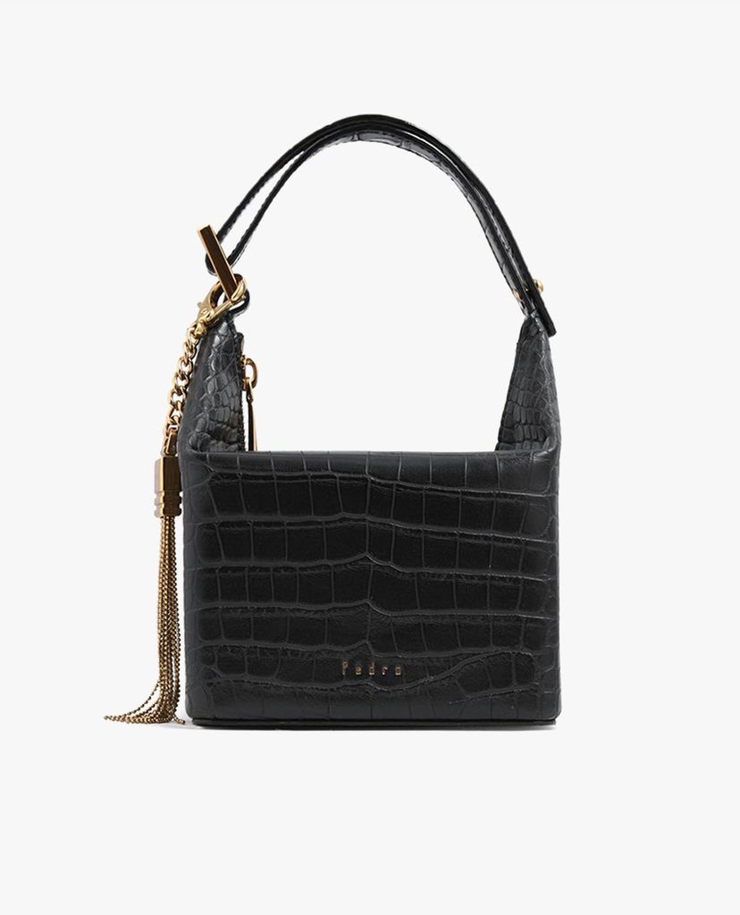 PEDRO - Túi xách tay hình hộp vuông Square Embossed