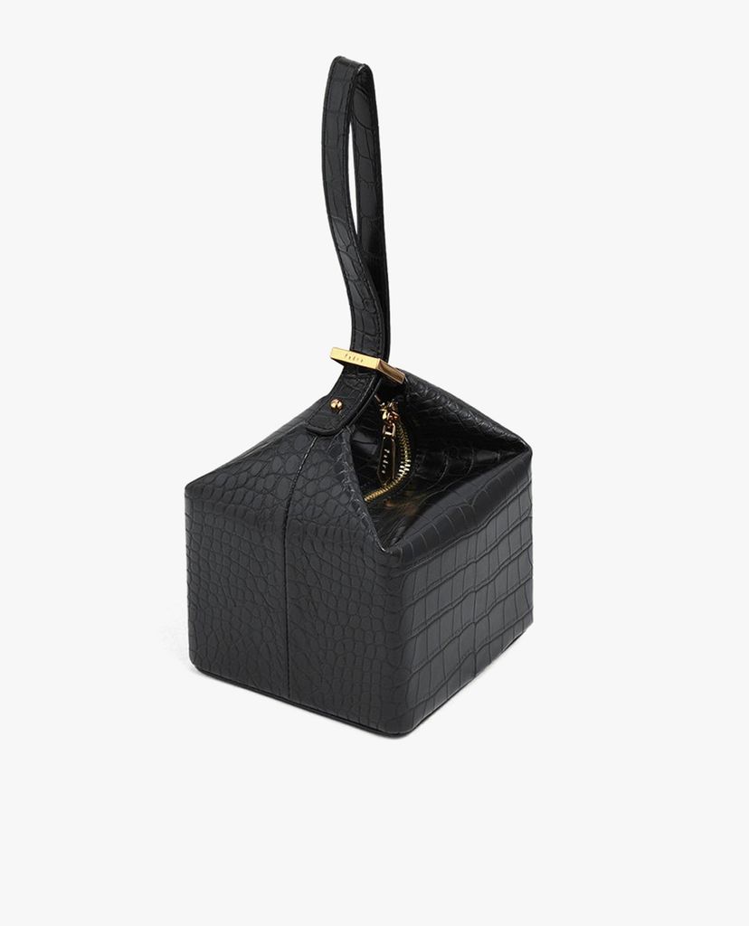 PEDRO - Túi xách tay hình hộp vuông Square Embossed