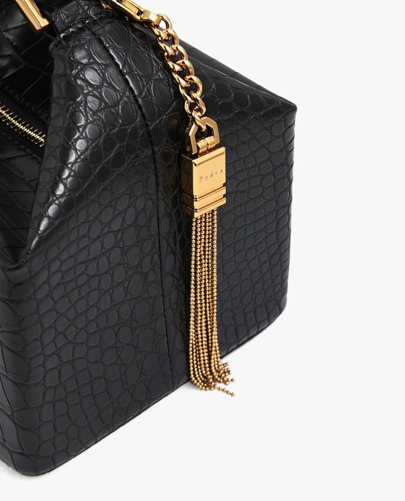PEDRO - Túi xách tay hình hộp vuông Square Embossed