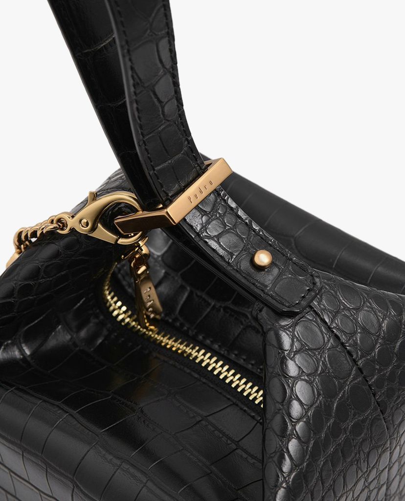 PEDRO - Túi xách tay hình hộp vuông Square Embossed