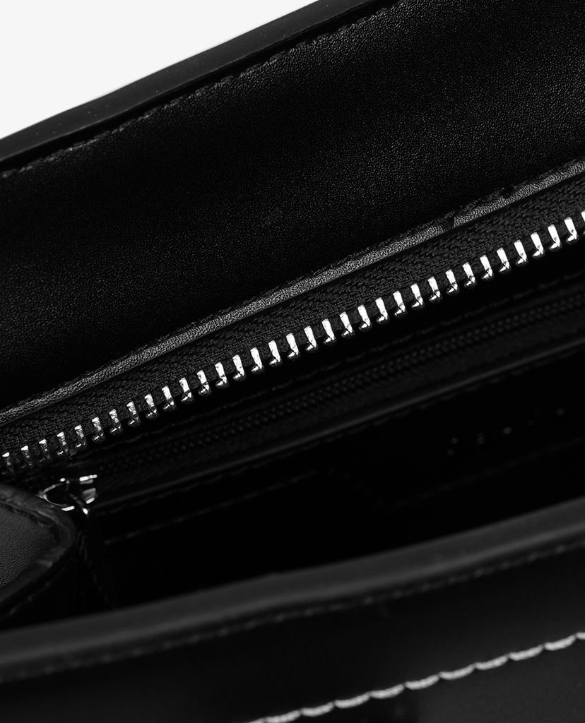 Túi xách tay nữ Black Contrasted Stitching