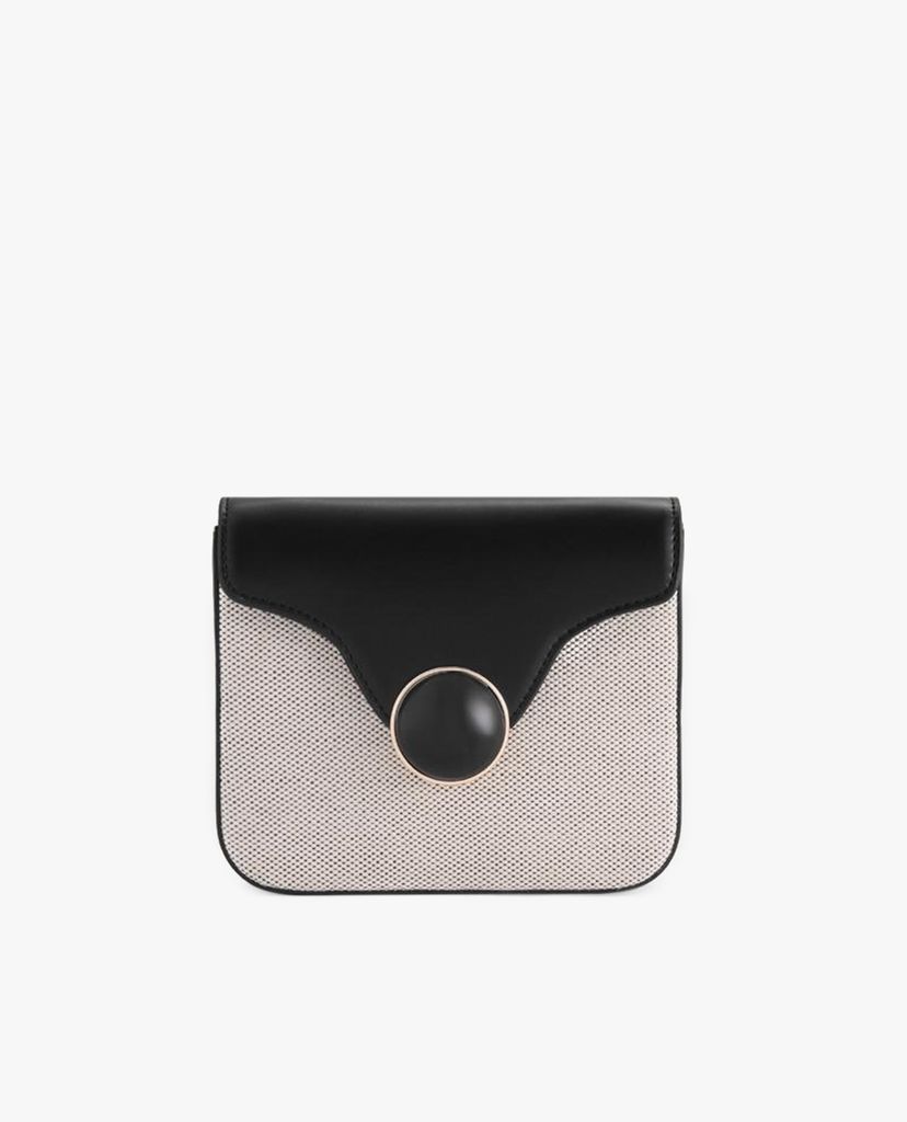 PEDRO - Túi đeo chéo nữ nắp gập phom chữ nhật Mini Structured in Two-Tone