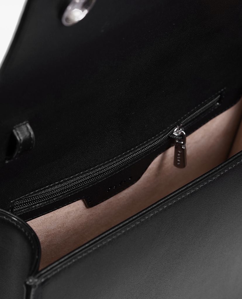 Túi đeo vai phối chi tiết gỗ Front Flap