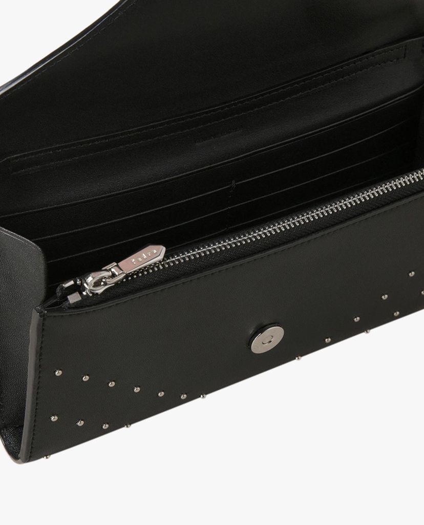 PEDRO - Ví nữ nắp gập phối dây Chevron Chain Strap