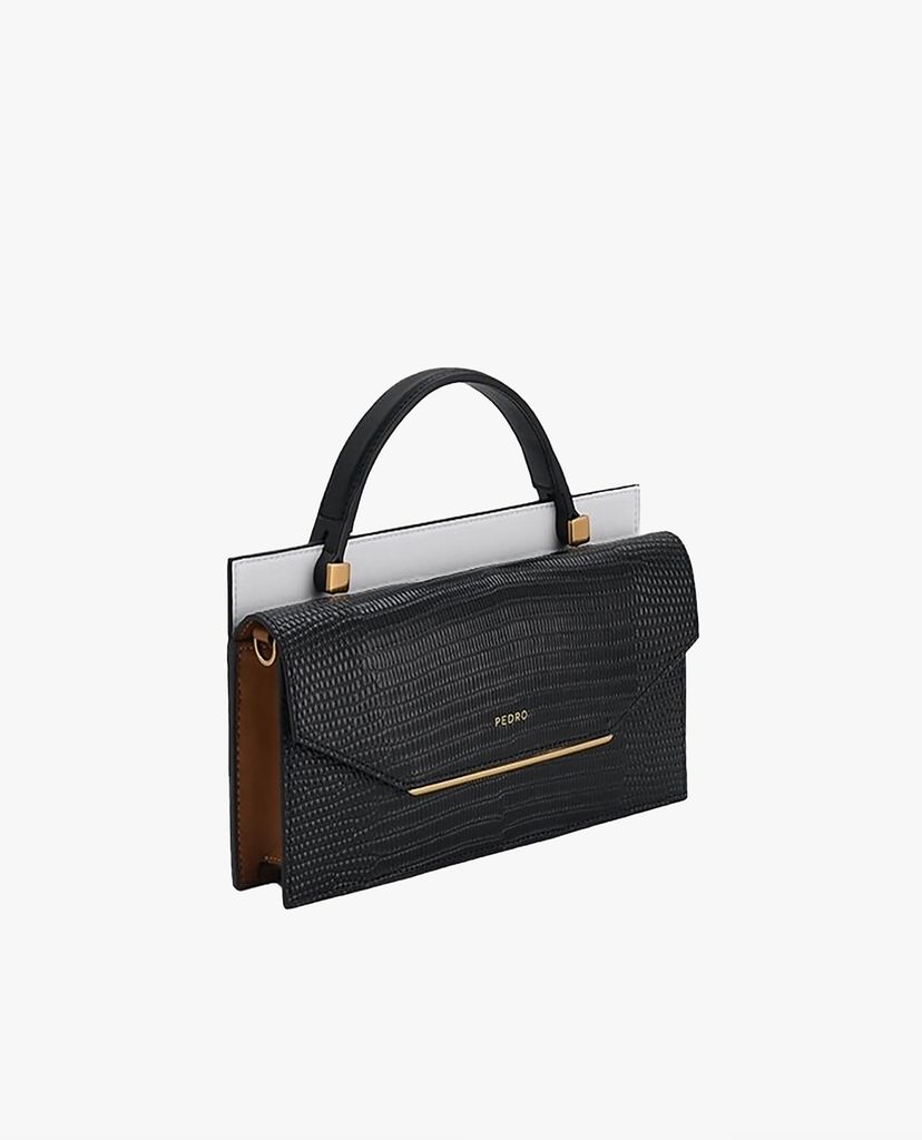 PEDRO - Ví nữ cầm tay chữ nhật Lizard Effect Leather