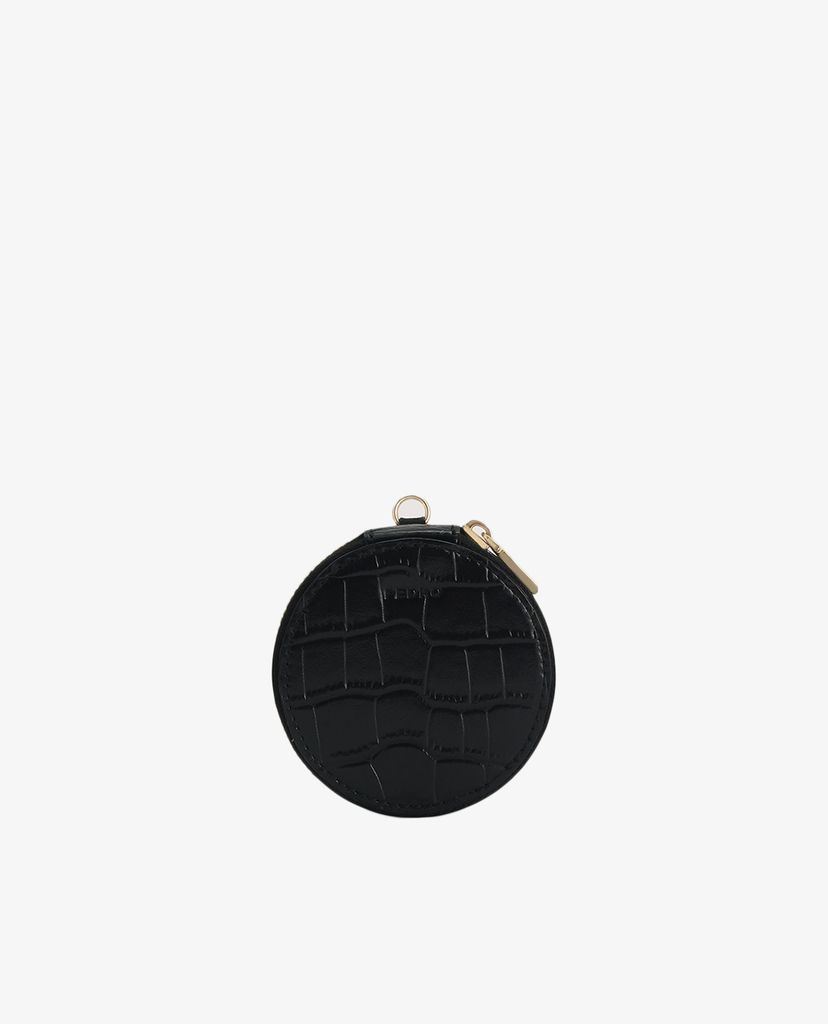 PEDRO - Ví đựng name card hình tròn Embossed Leather