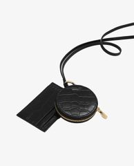 PEDRO - Ví đựng name card hình tròn Embossed Leather