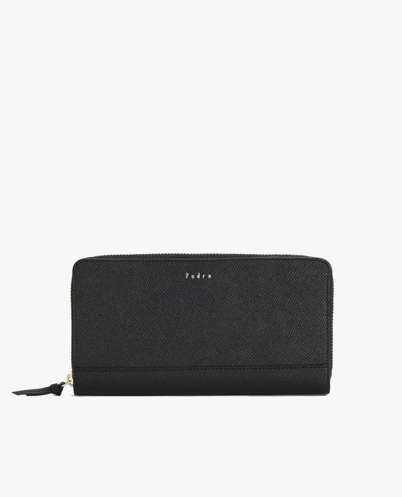 PEDRO - Ví nữ chữ nhật phom dài Leather Bi Fold