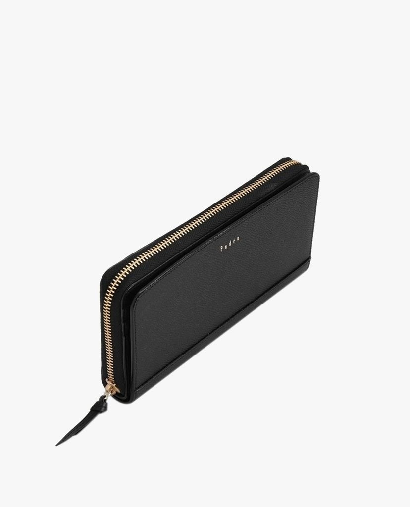 PEDRO - Ví nữ chữ nhật phom dài Leather Bi Fold