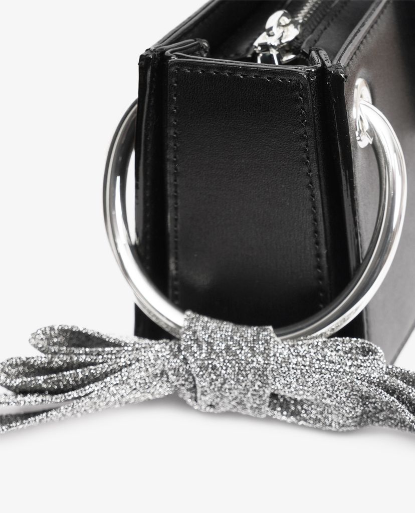 Túi đeo vai Velvet Bow Detail