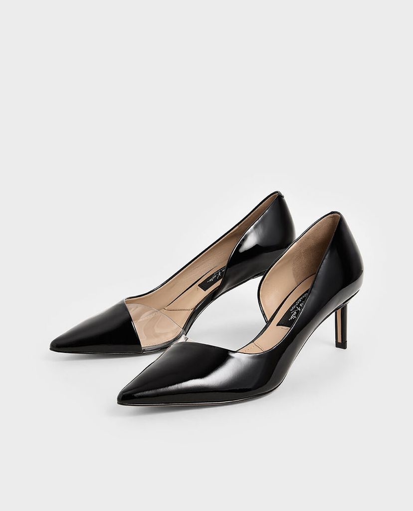 CHARLES & KEITH - Giày cao gót mũi nhọn Patent Leather D Orsay