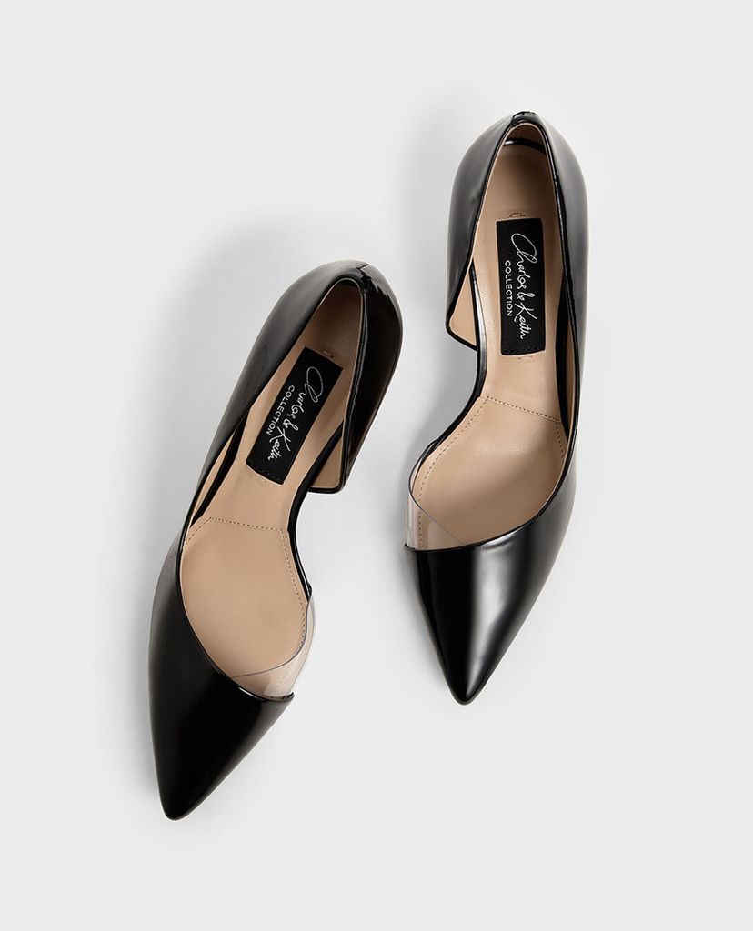 CHARLES & KEITH - Giày cao gót mũi nhọn Patent Leather D Orsay