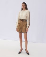 CHARLES & KEITH - Giày cao gót mũi nhọn Crochet & Leather
