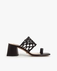 CHARLES & KEITH - Giày sandals cao gót Woven Toe Ring