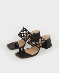 CHARLES & KEITH - Giày sandals cao gót Woven Toe Ring