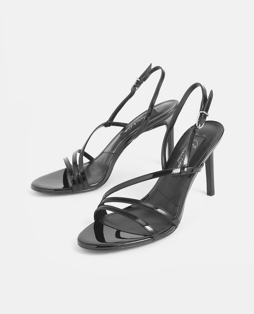 CHARLES & KEITH - Giày cao gót quai mảnh Patent Leather Strappy