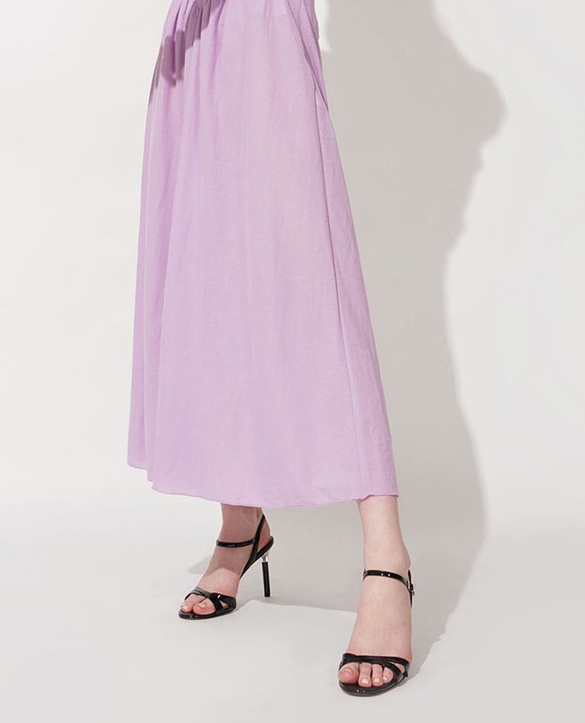 CHARLES & KEITH - Giày cao gót hở mũi Patent Leather Criss Cross